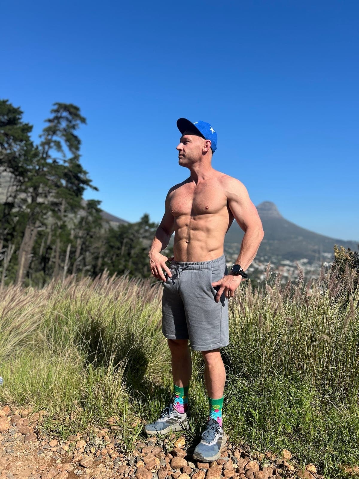 David on a trail below Lion's Head